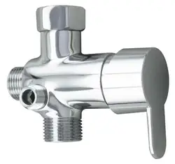 Brass T - Valve Adapter Connector for Bidet Attachment and Bathroom Plumbing Accessories (7 - 8 America Hot col)