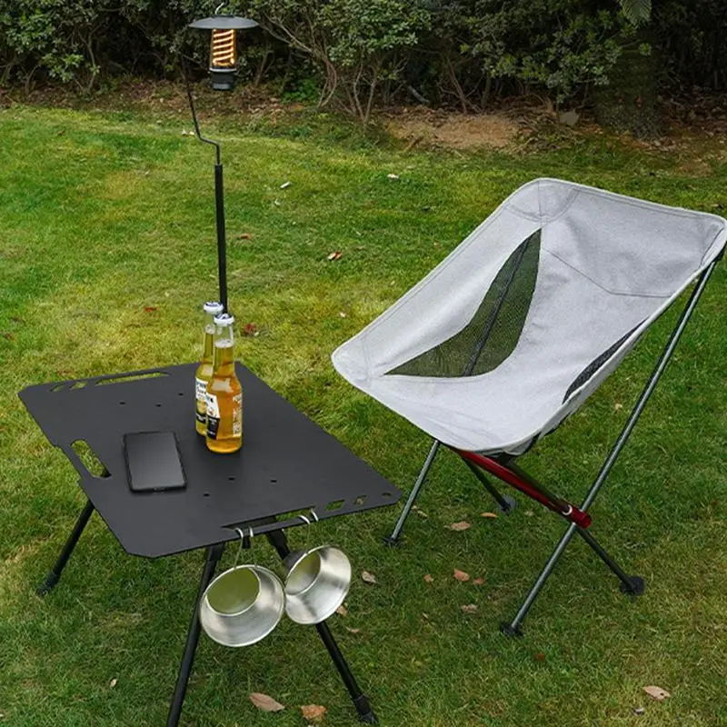 Outdoor Folding Table Height Adjustable Aluminum Alloy Table Camping BBQ Dining Table Portable Outdoor Camping Picnic Equipment