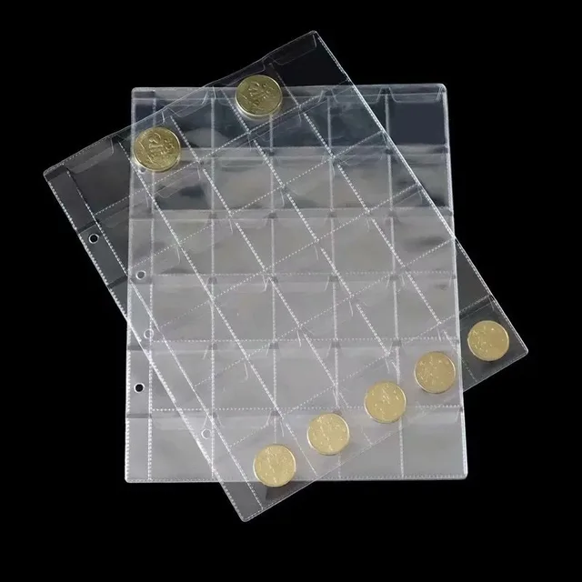 Coin Collection Book with PVC Transparent Inner Page