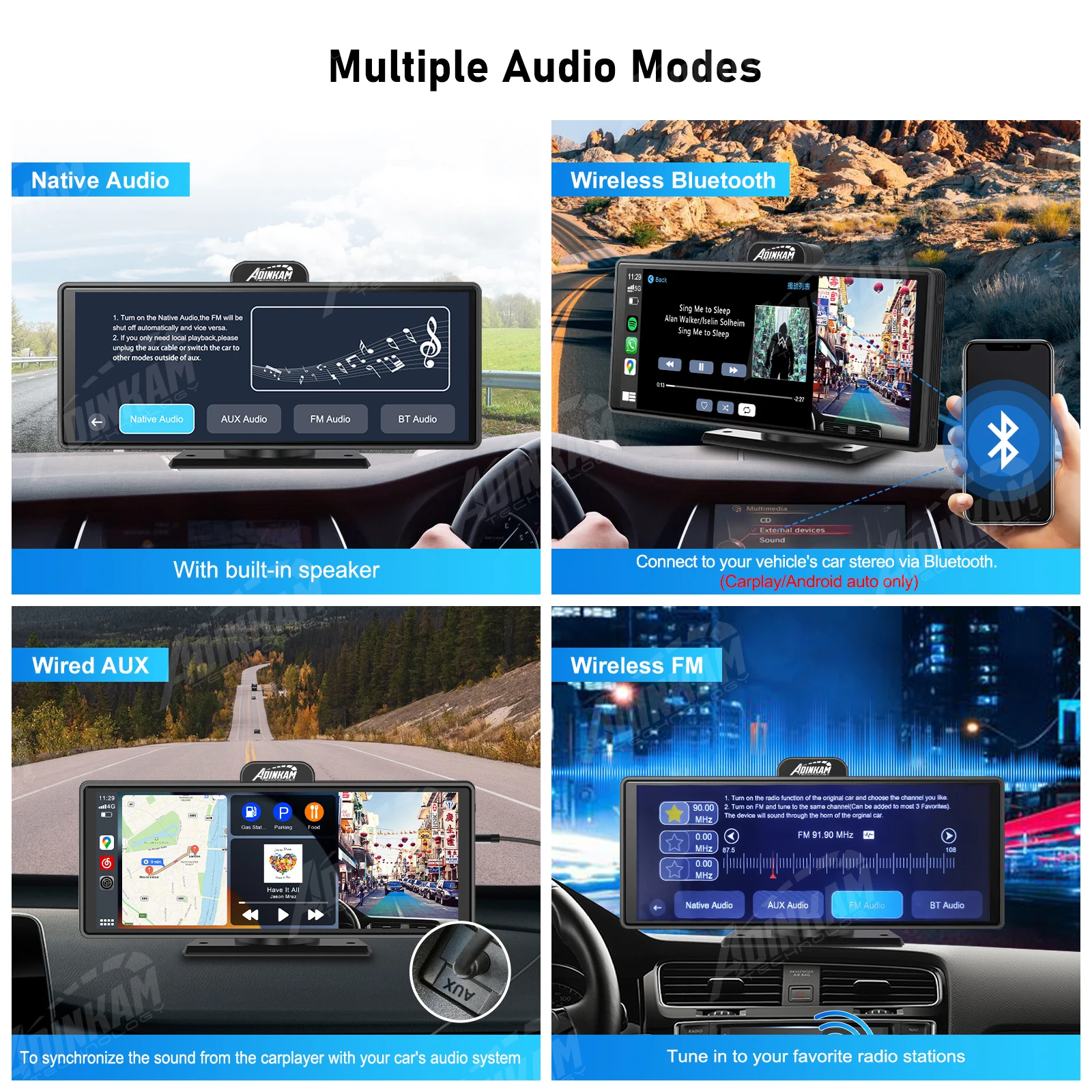 Wireless car camera FULL HD + external button
