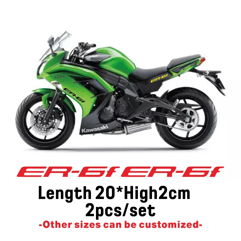 

Pegatinas Motorcycle Reflective Stickers Body helmet fuel tank Waterproof logo decal For Kawasaki ER-6F er6f er 6f
