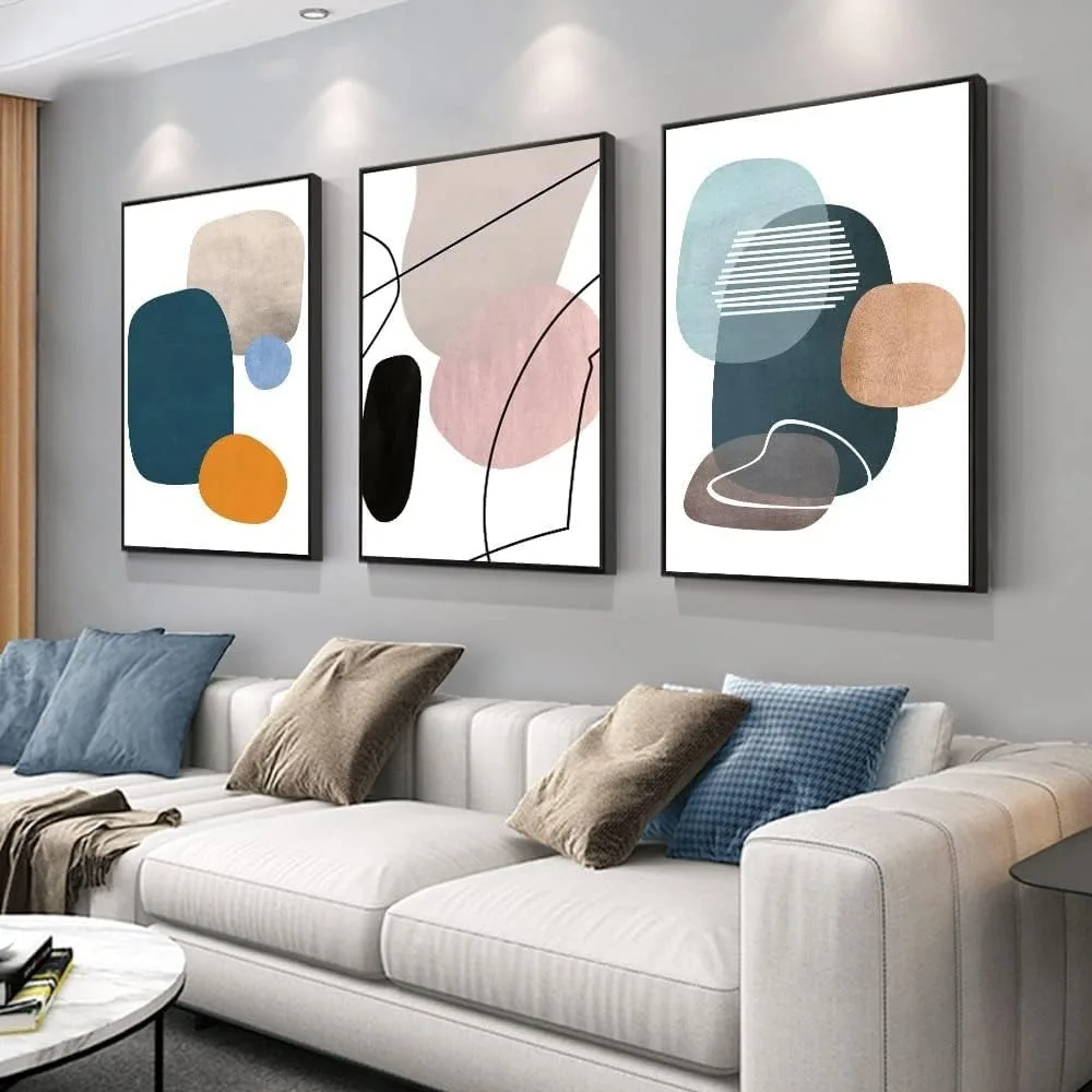 

Decorative Painting, Wall Art 3 Pieces of Framed Decorative Paintings Abstract Simple, Wall Art Canvas Prints