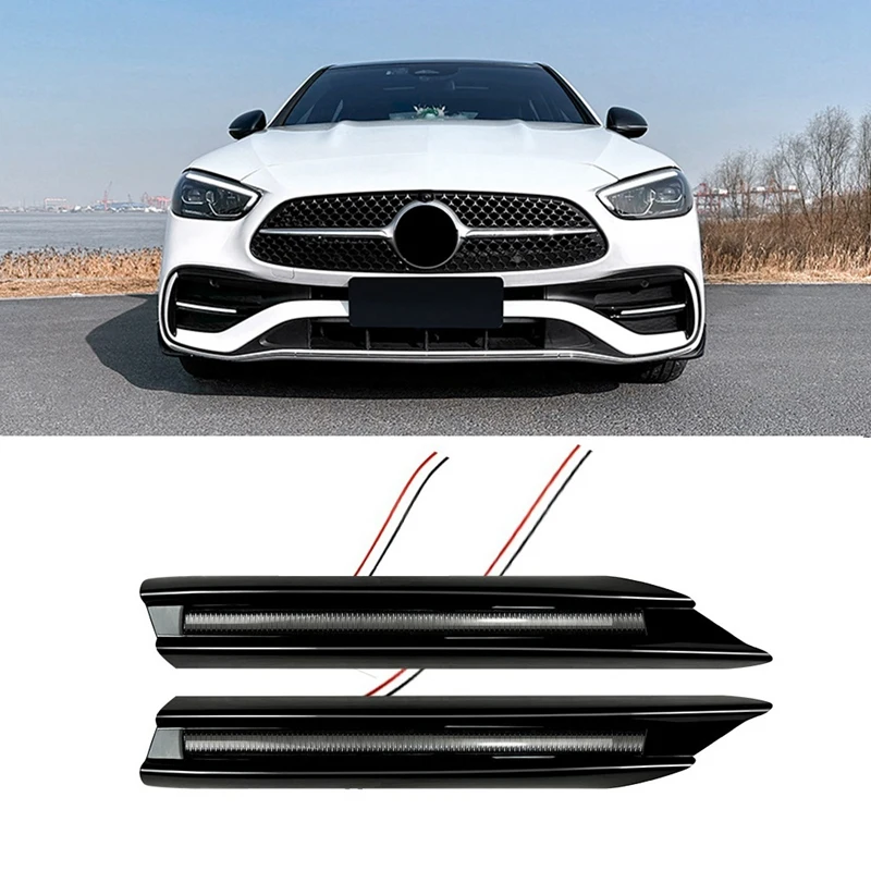 ڵ DRL LED ְ  Ȱ ׸, ޸  C Ŭ W206 C200 C300 C43 AMG 2022 + 