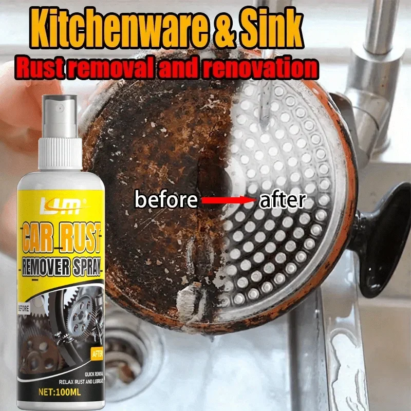 Automotive Rust Removal Spray for Pots Showers And Wheels