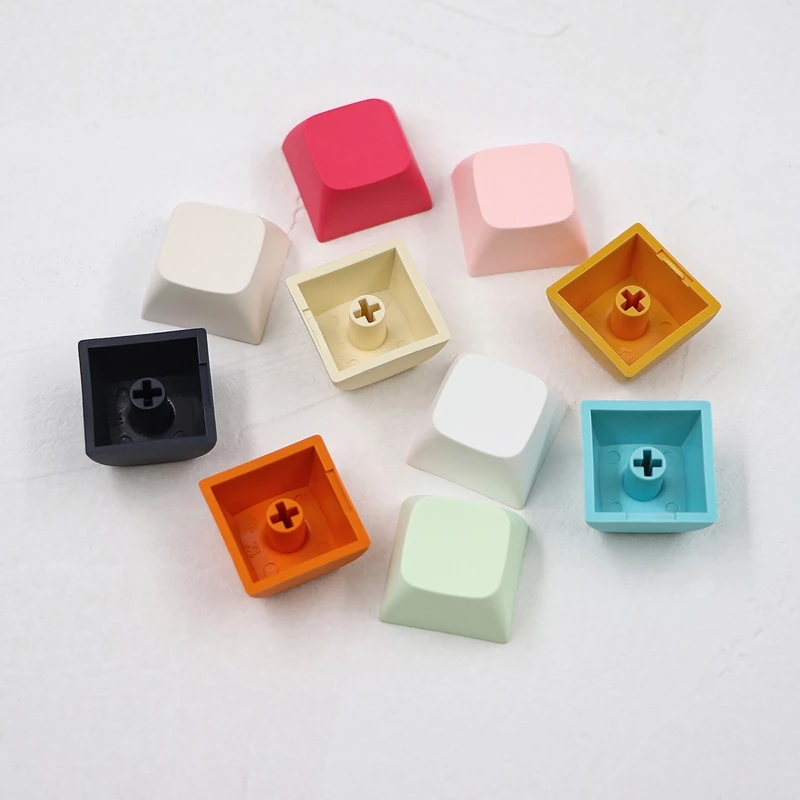 B0KA 20PCs PBT Blank DIY Keycap Mechanische Tastatur Installation 1U 1X XDA Profil Keine Druck Keycap Set für MX schalter