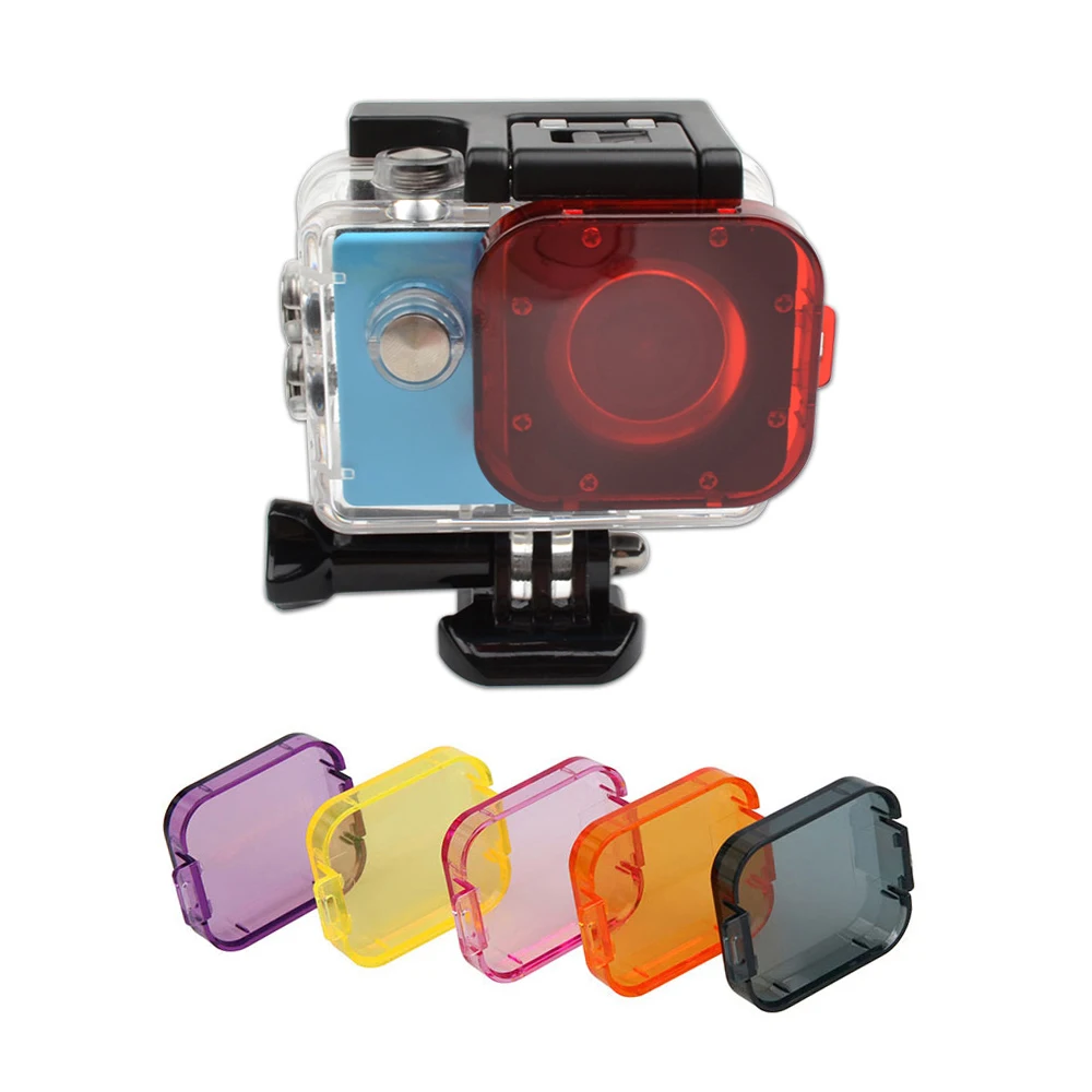 

Dive Filter Professional 6 Color Diving Filter Red Purple Gray Dive Lens Filter For Sjcam Sj4000 Waterproof Housing Case