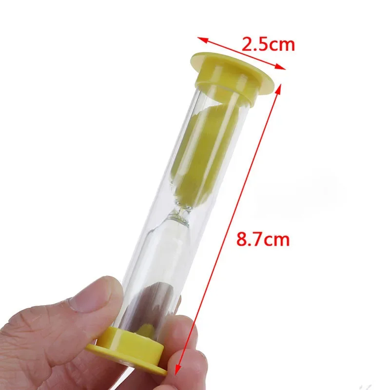 6PCS Sand Hourglass Teeth 2 Minutes Stitch Hourglass Child Tooth Brushing Children's Sand Watch Teeth Brushing Timer