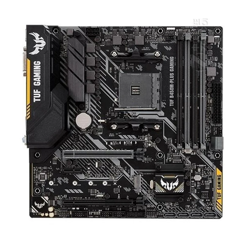 

AMD B450 TUF B450M-PLUS GAMING motherboard Used original Socket AM4 DDR4 128GB USB2.0 USB3.0 M.2 NVME SATA3 Desktop Mainboard