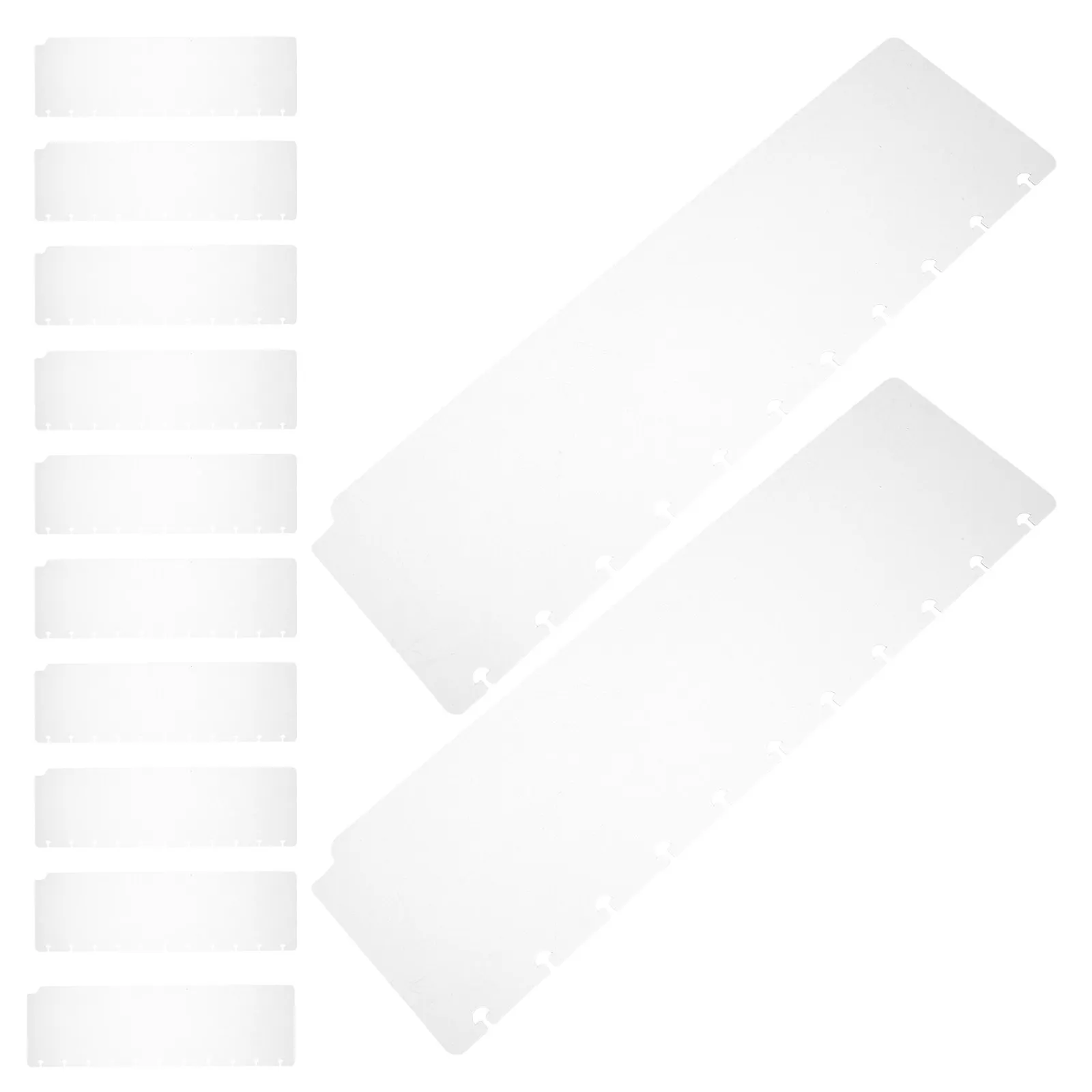 12Pcs 플라스틱 바인더 디바이더 탭 노트북 인덱스 페이지 분리기 미니 파일 디바이더 학교 사무실용 쓰기 가능한 루스 리프 페이지