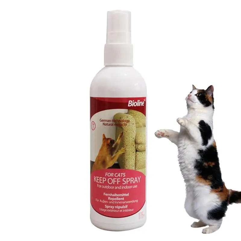 

175ml Indoor Outdoor Cat Anti Scratch Spray Pet Forbidden Area Spray Cats Dogs Scratching Stop Door Sofa Furniture Protection