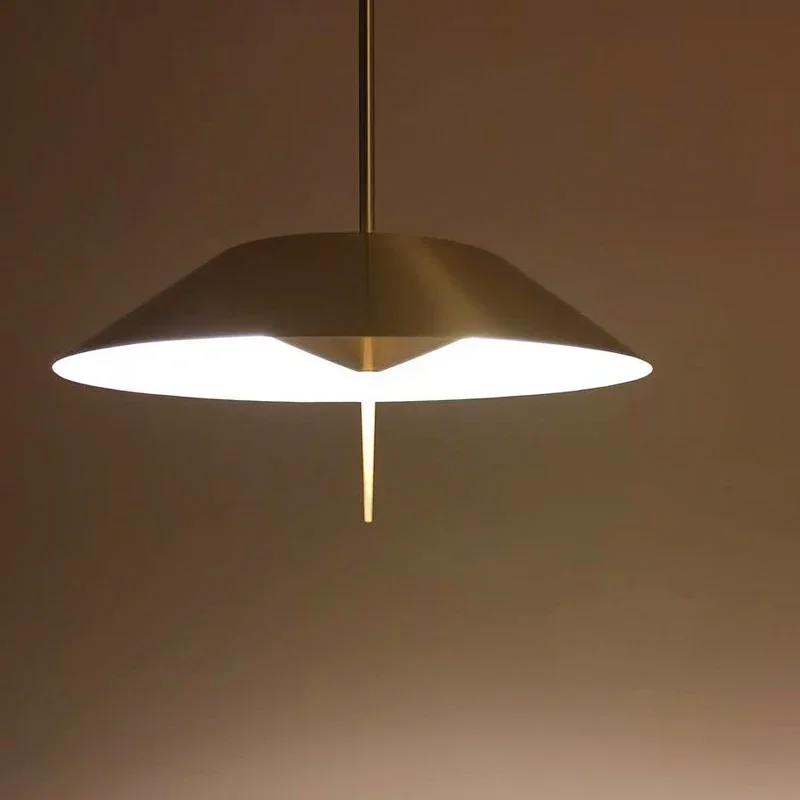 Description Picture 4 of itemModern minimalist restaurant LED chandelier painted umbrella metal Nordic dining table living room home decoration chandelier