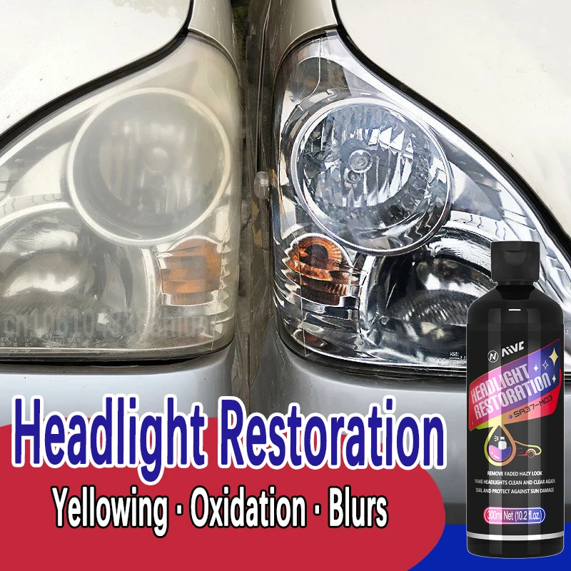 Headlight Restoration Kit Headlight Polish Car Light Repair Cleaner Kit  Auto Renovation Liquid Repair Maintenance