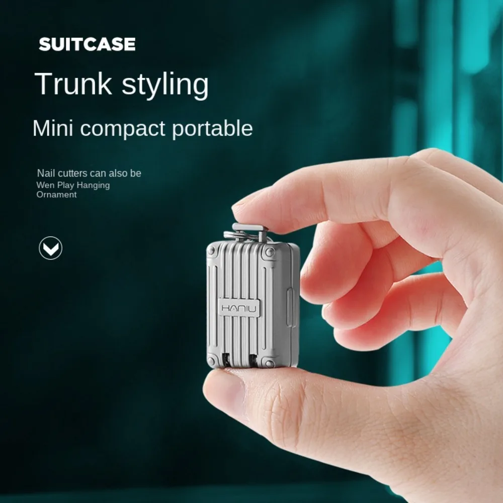 Stainless Steel Fingernail Clipper Metal Portable Luggage Compartment Keychain Creative Foldable Mini Nail Clipper, nail clipper,nail clippers
