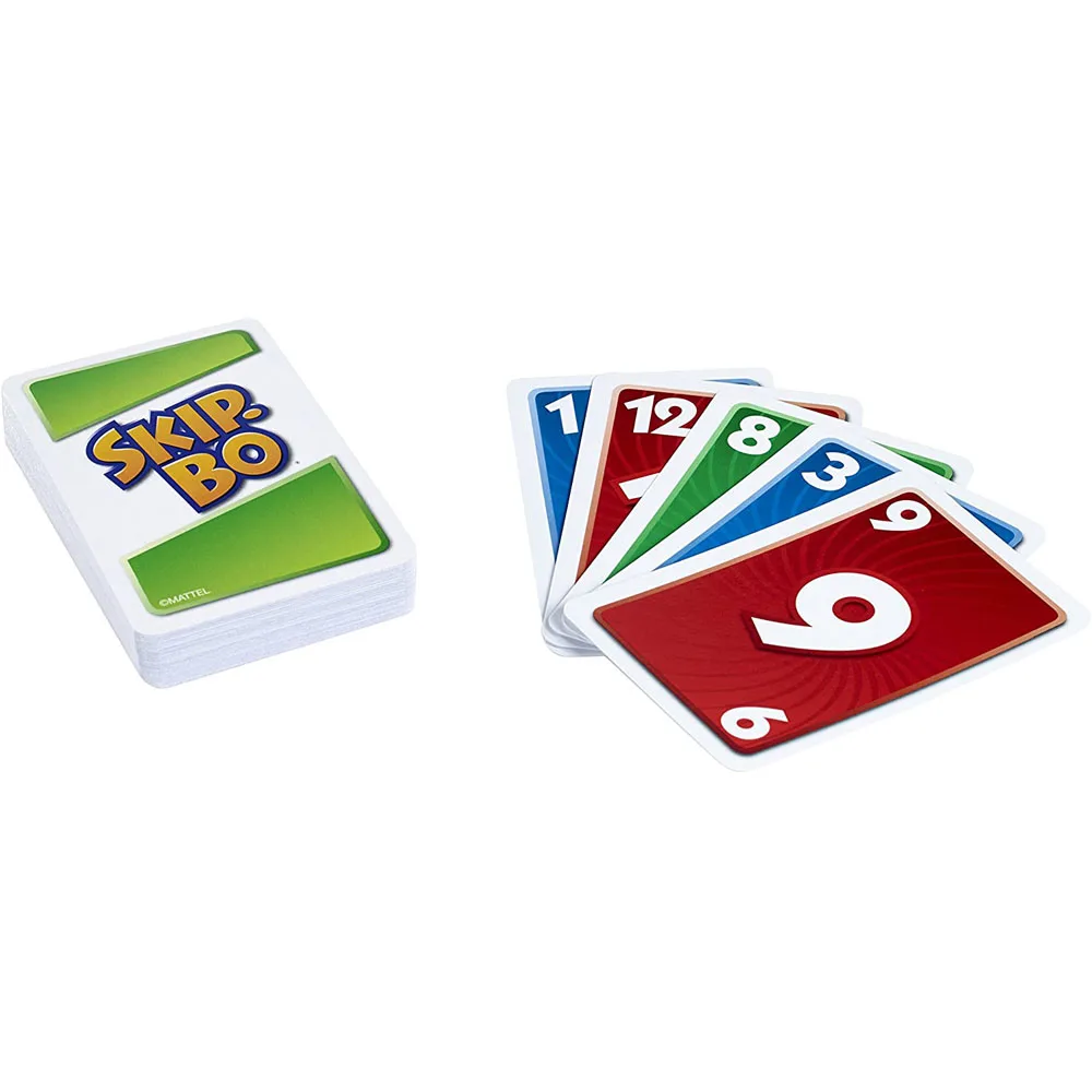  Mattel Games Skip-Bo Masters Card Game for Family, Travel and  Game Night, 2 to 6 Players : Toys & Games