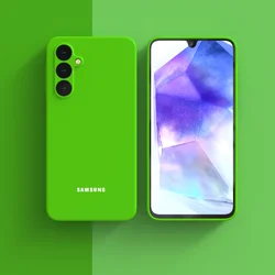 Liquid Silicone Soft TPU Phone Bumper Case - Enhanced Protection & Sleek Design for S24Plus (Green)