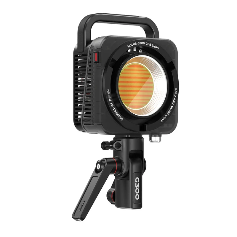 ZHIYUN MOLUS COB LED 라이트 2700K-6500K 보웬스 마운트 비디오 라이트, 2 색 사진 조명 앱 제어, G300 300W