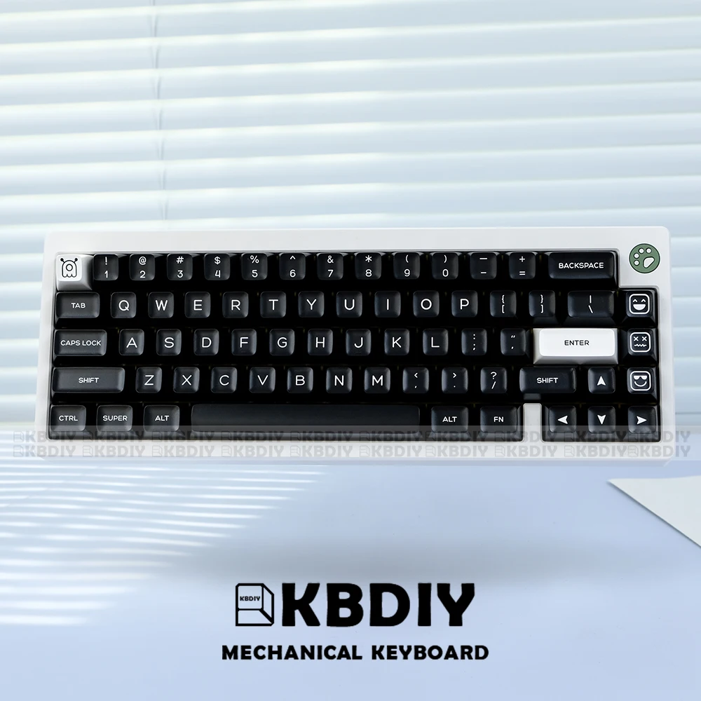 Kbdiy-gmk Wob Preto Keycap Double Shot SA Perfil Key Caps Grupo Barra de Espaço Iso Enter 7u para Teclado Mecânico Personalizado Pbt - Imagem 5