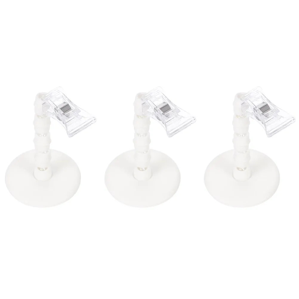 3Pcs 플라스틱 회전 가격표 홀더 레스토랑용 데스크탑 접착 라벨 스탠드 소매점 슈퍼마켓 메뉴 이름 카드