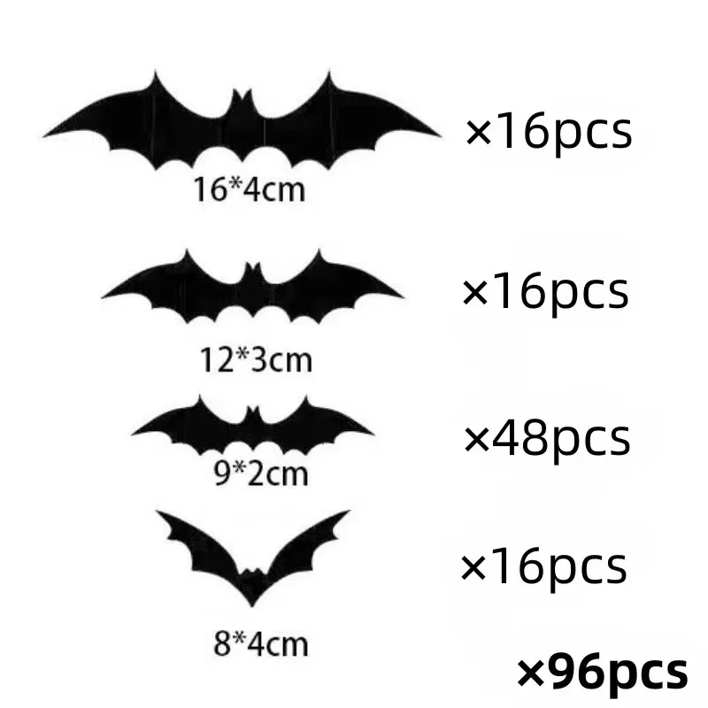 C96pcs Black Bat