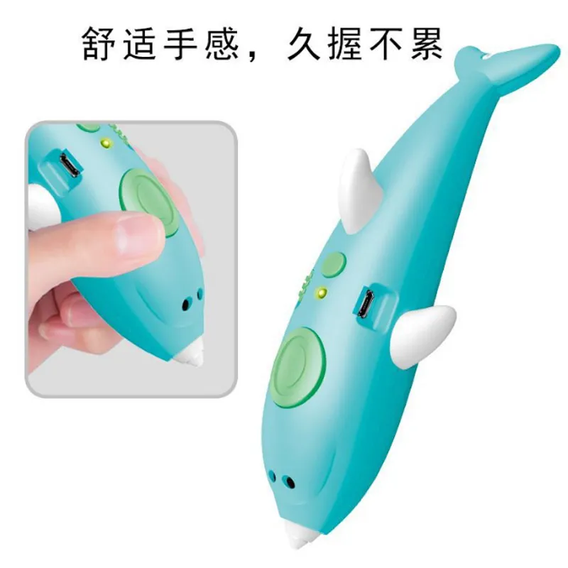 Luxmoc 3D Printing Pen Creative 3D Stereoscopic Toys Models Drawing Pen DIY Graffiti Low Temperature For Kids Gift