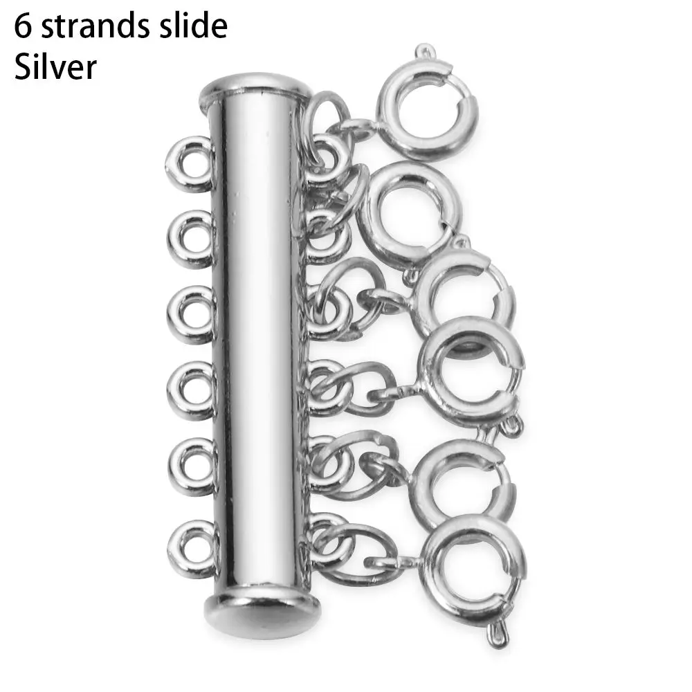 Sewroro Séparateur De Collier Pour Superposition De Collier Multi-rangs, Fermoir Coulissant, Connecteur De Bijoux Pour Colliers Et Bracelets Empilables