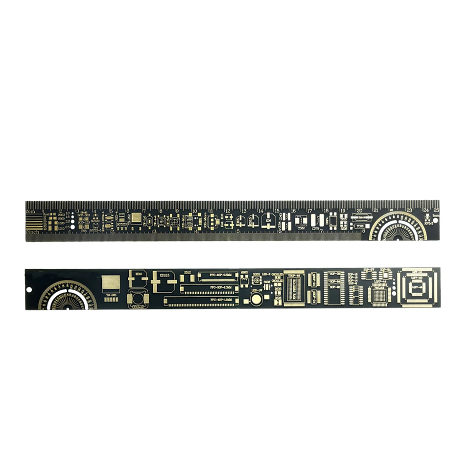 Multi-functional PCB Ruler and Electronic Component Measuring Tool