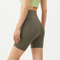 High Waist Women's Sports Yoga Shorts Quick Drying Hip Lift Fitness Running Cycling 3-Point Quick Dry Yoga Shorts Gym Shorts