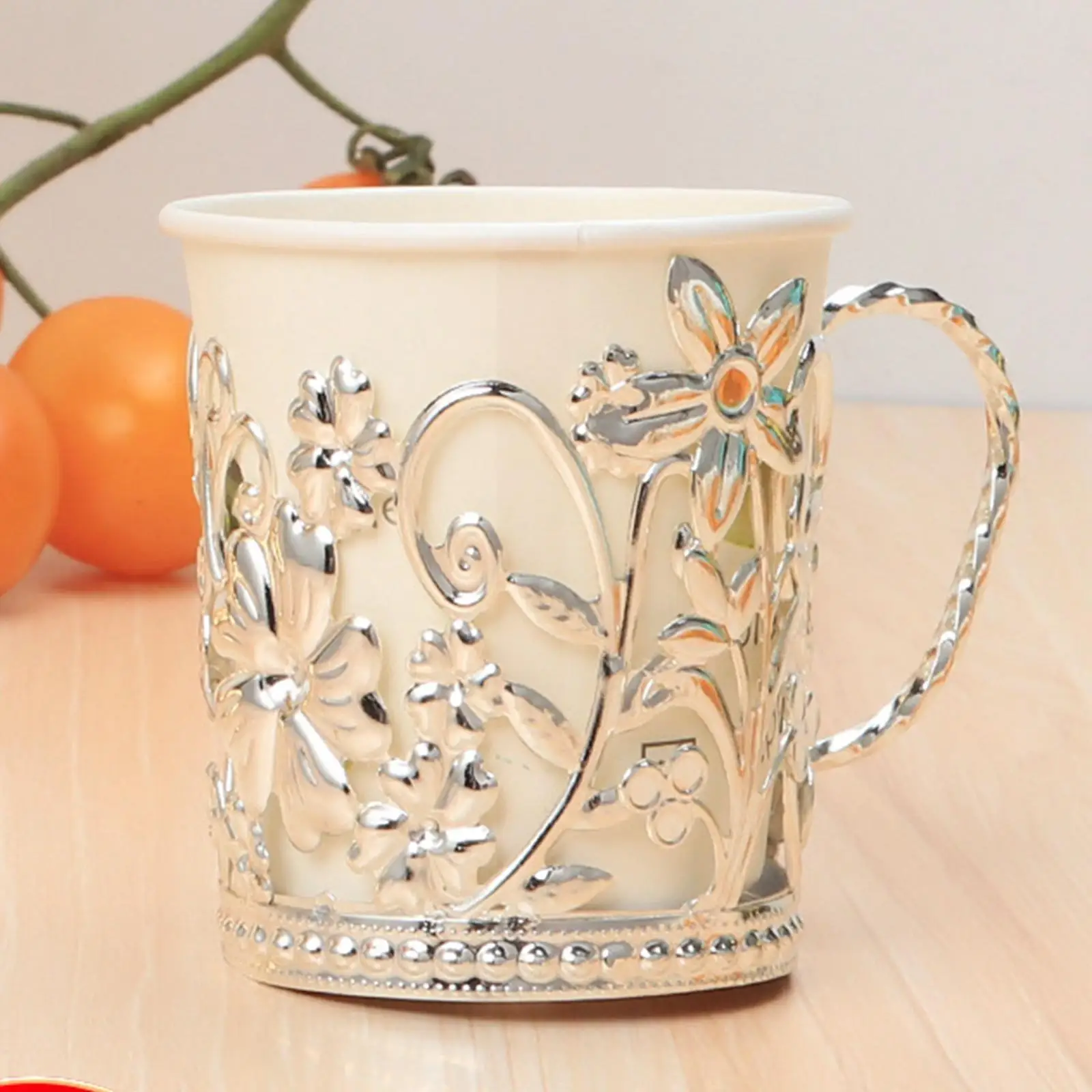 Cup Storage Holder Paper Cup Dispenser Aluminum Alloy Paper Cup Holder Dispenser