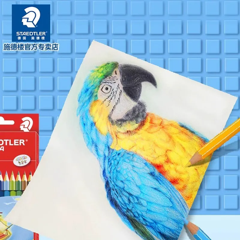 독일 STAEDTLER 12/24/36/48 유성 색연필 세트 수용성 색연필 전문 페인팅 아트 필 컬러 리드