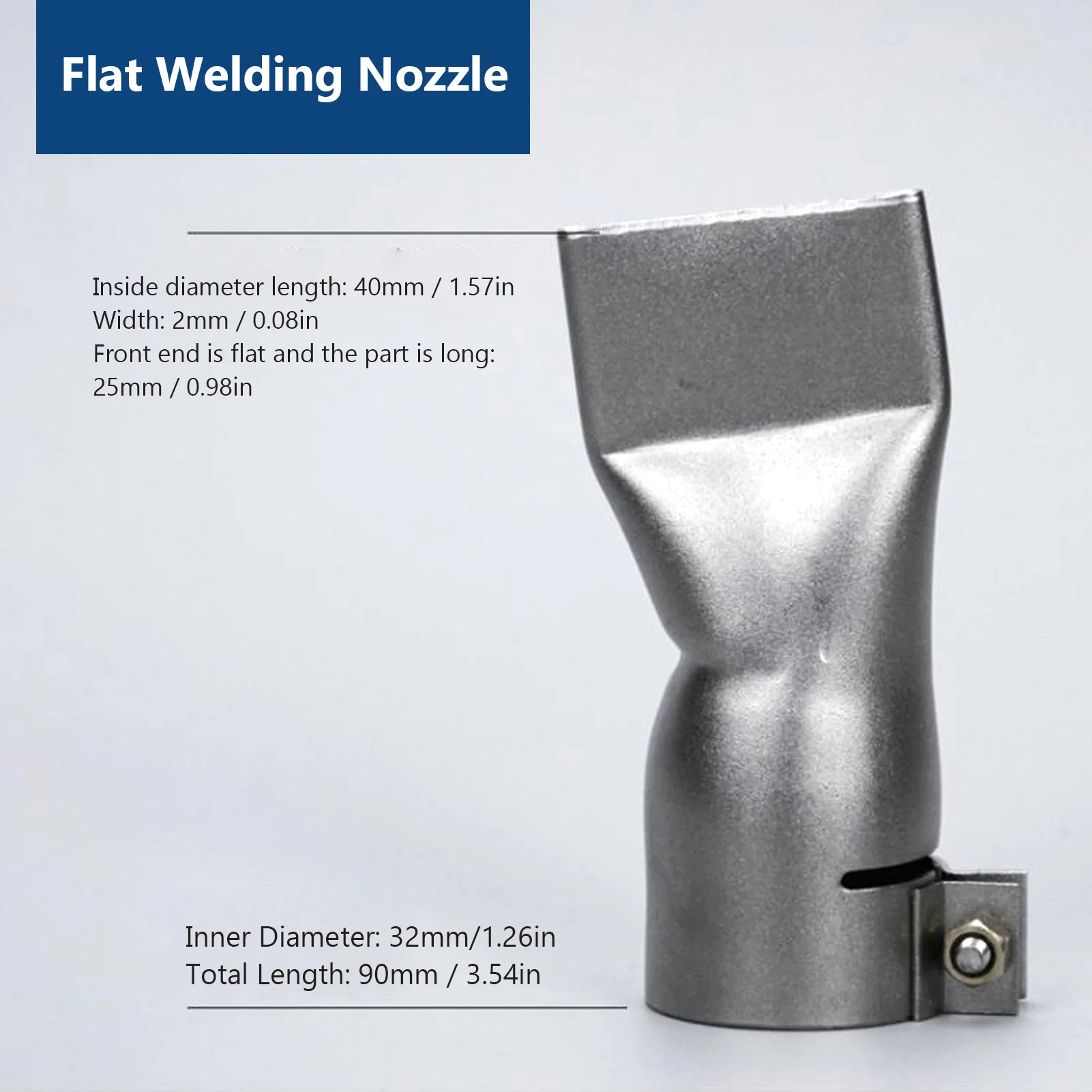 Schweißdüsen Set 20mm + 40mm - Flachdüsen Für PVC Schweißpistolen