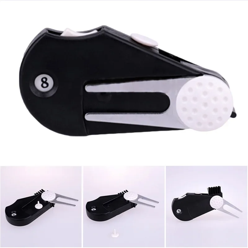 1 Pc Golf Divot Tool Repair Switchblade Pitch Groove Cleaner Golf Pitchfork Putting Green Versatile multi Fork Golf Accessorie 6