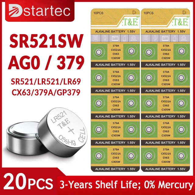 ボタン電池 コイン電池 SR60 364 SR621SW×6個(150)