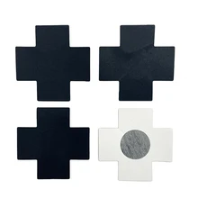 

Hot Sexy experience 10 Pairs 20Pcs Cross/X Shape Disposable Self-Adhesive Disposable Satin Nipple Cover Breast Pasties Stickers