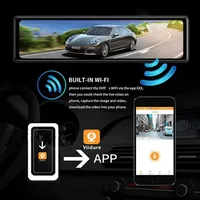 11.26 "UHD 4K 2160P voiture Dvr GPS WIFI miroir Dash Cam double lentille Dashcam IPS écran caméra lecteur enregistreur flux rétroviseur 5