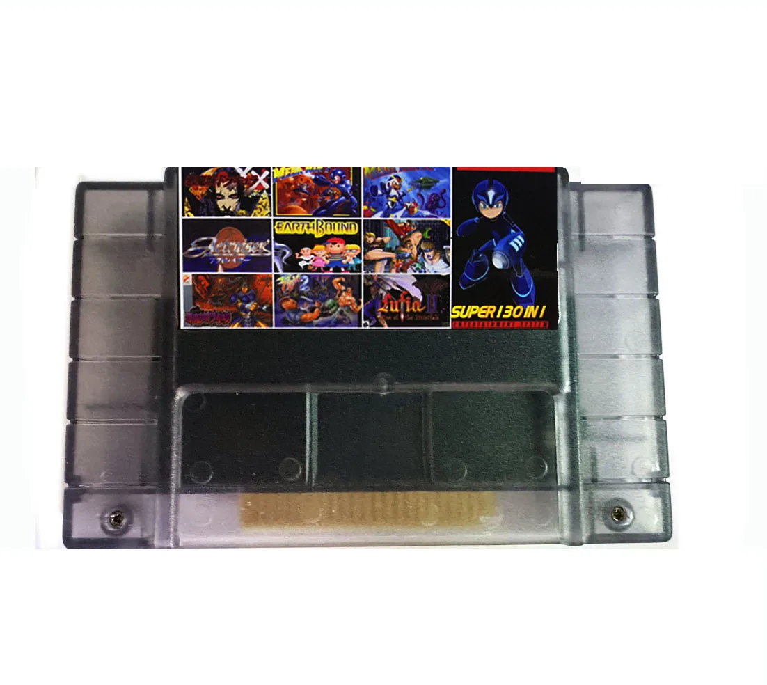 Super 130 in 1 Video Game Cartridge With Games Castlevania IV Contra III  Final Fight 3 Ninja Turtles IV Mega Man 7 - AliExpress
