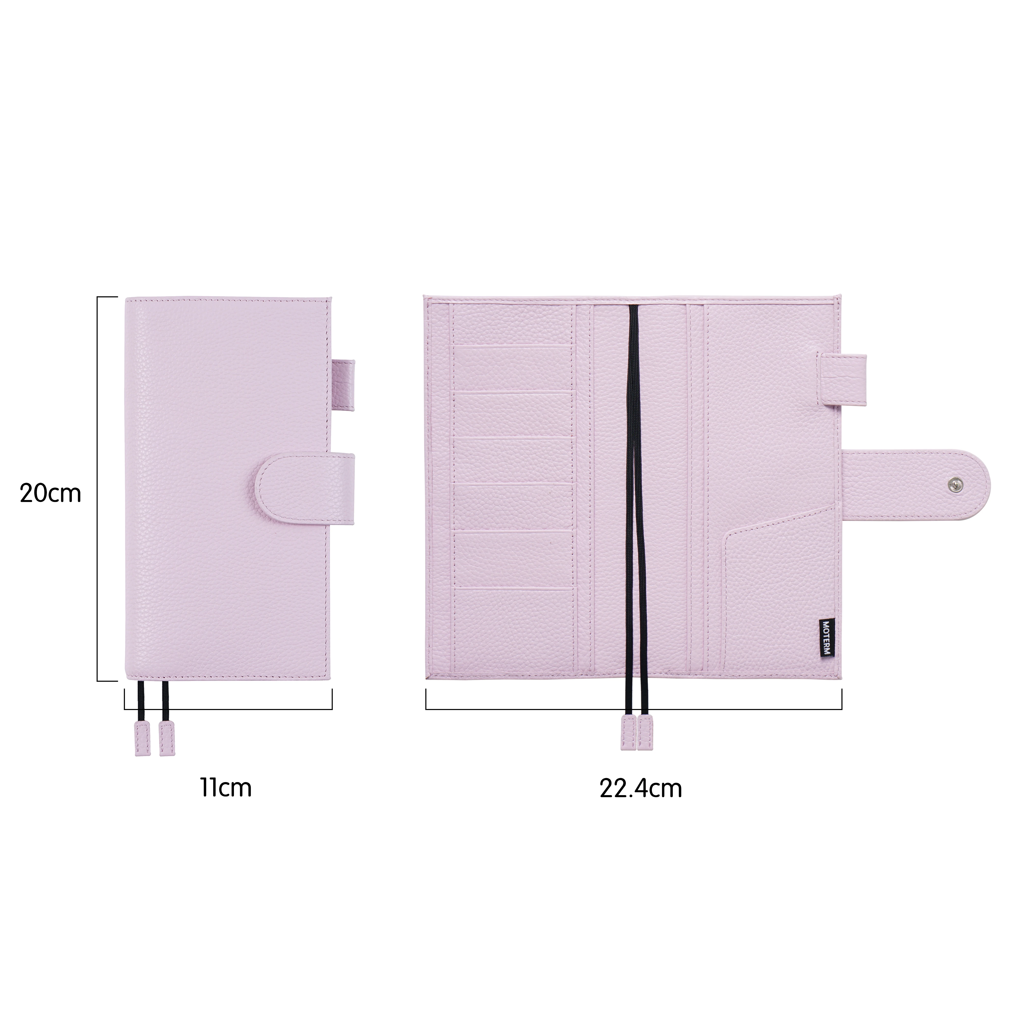 Limited Imperfect Moterm Pebbled Grain Leather Original Weeks Cover for Hobonichi and Skinny Mini Happy Planner Diary Notebook 2