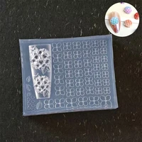 Moule 3D haute transparence pour sculpture d'ongles, conception DIY, plaques de tamponnage souples en silicone en forme de pétale, outils de décoration pour manucure, Hortensia 3