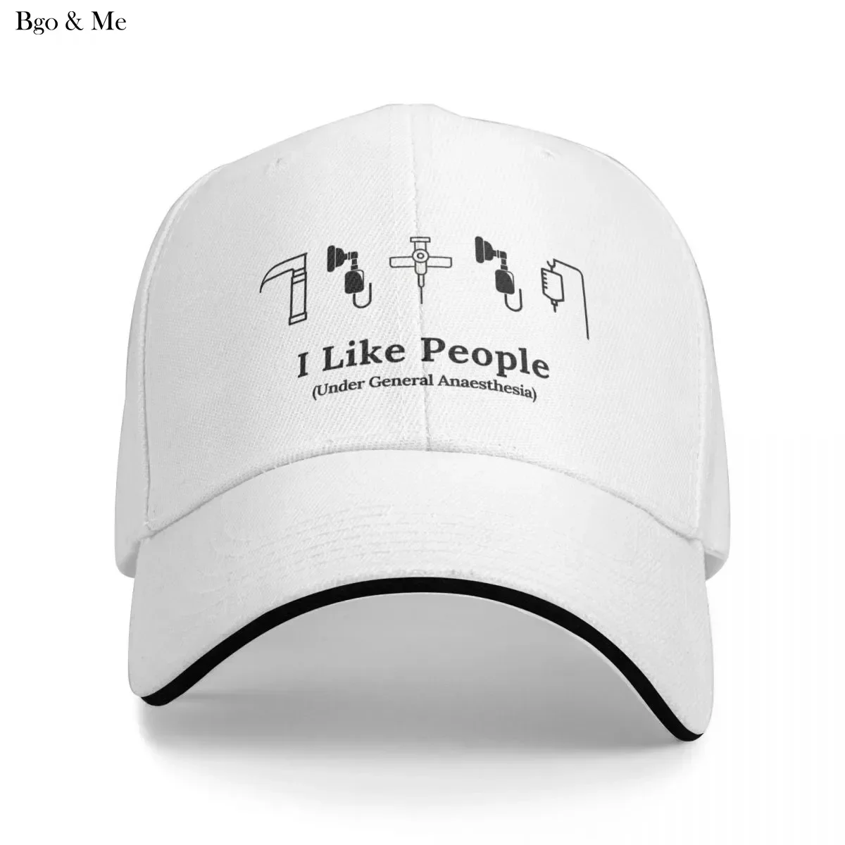 

I Like People under General Anaesthesia Baseball Cap Women Men Custom Adjustable Unisex Dad Hat Hip Hop Casquette Femme