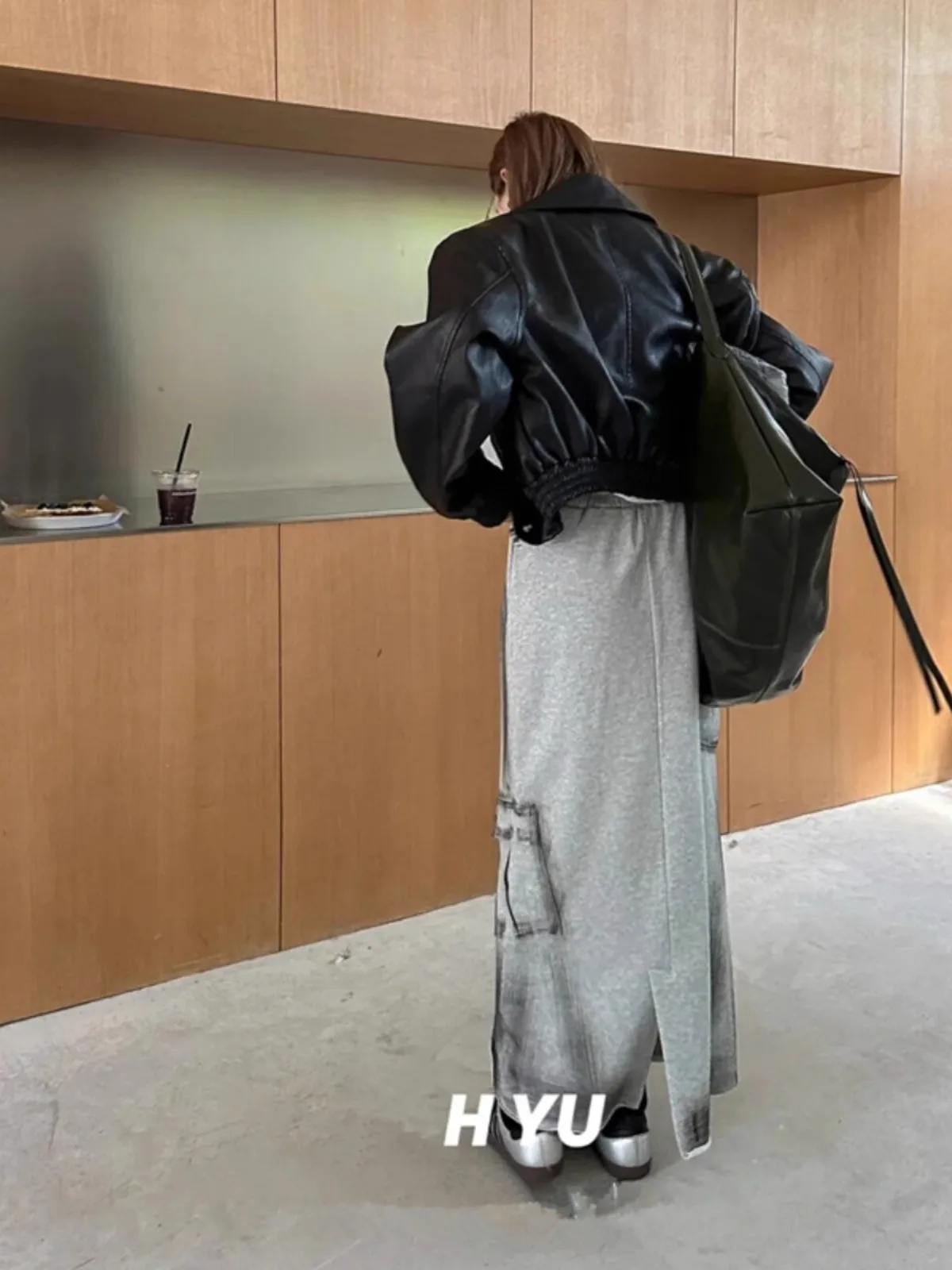 Women's Grey Cargo Skirt Y2k Elegant Streetwear A-Line Long Skirt Harajuku Korean Vintage 90s High Waist Skirts Clothes women solid skirts