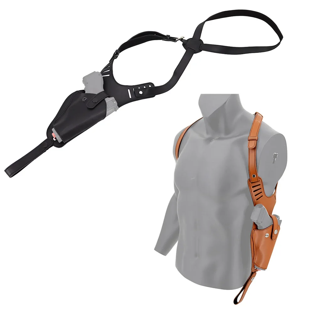 Étui D'épaule Dissimulé En Cuir Marron - Transport Vertical Universel, Pour Homme, Taille Unique