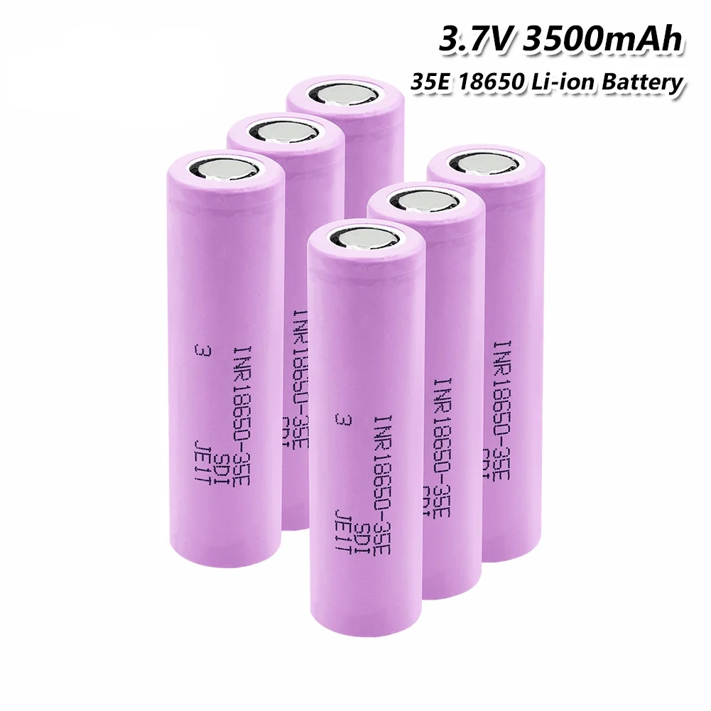 

Original 18650 Original For 18650 3500mAh 25A Discharge INR18650 35E 18650 Battery Li-ion 3.7v Rechargable Battery