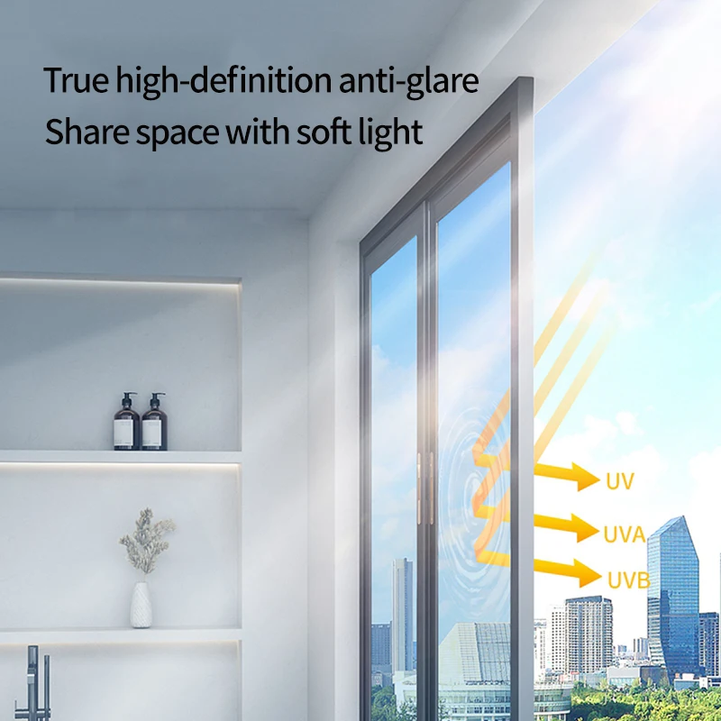 2/3/5M One Way Mirror Window Film Vinyl Self-adhesive Heat Control Reflective Film Privacy Window Tint for Home Glass Sticker window film window stickers