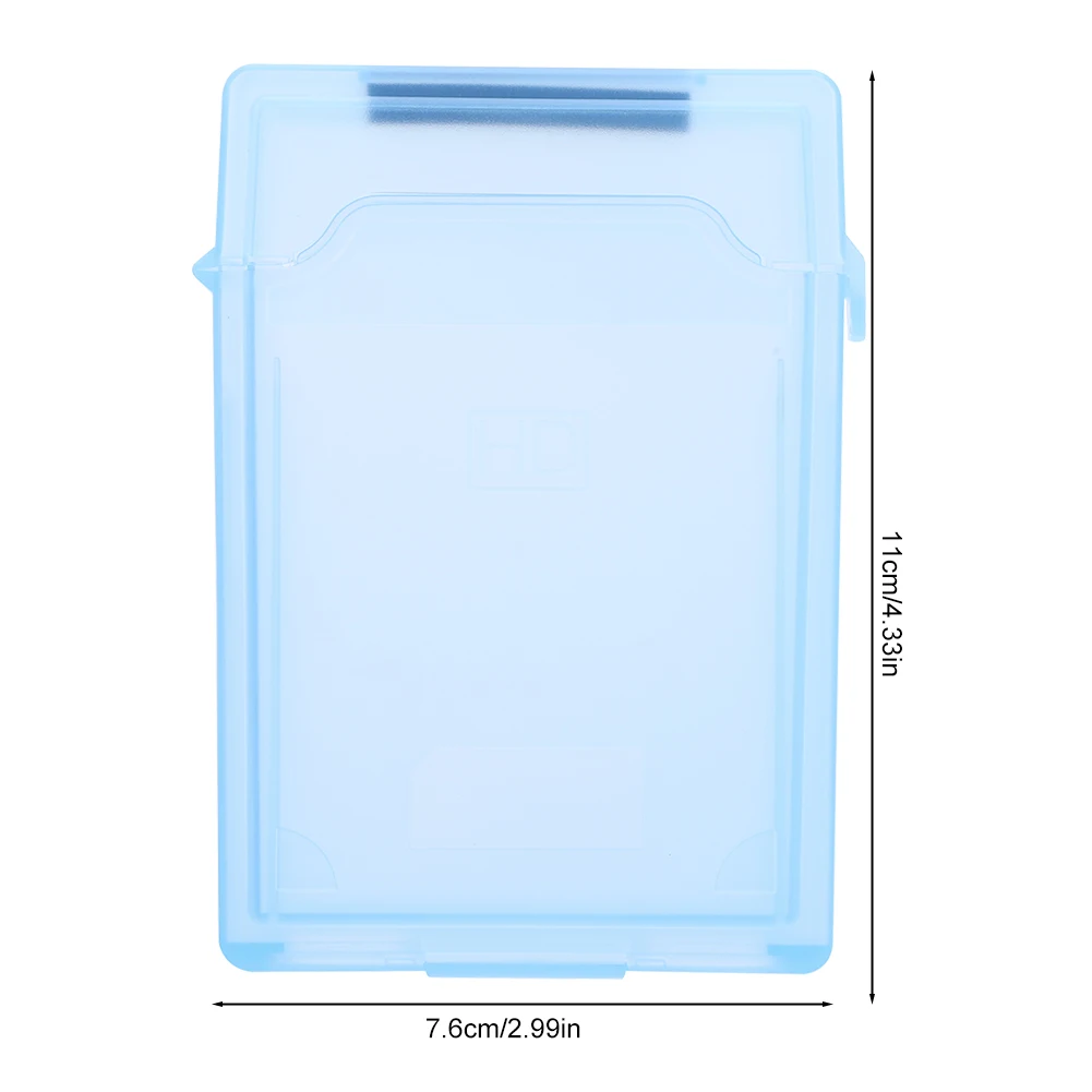 2.5 Inch Hard Drive Storage Case Plastic 2.5 in HDD SSD Protective Case Shockproof Anti-static SSD Hard Disk Protector Dustproof hard disk case