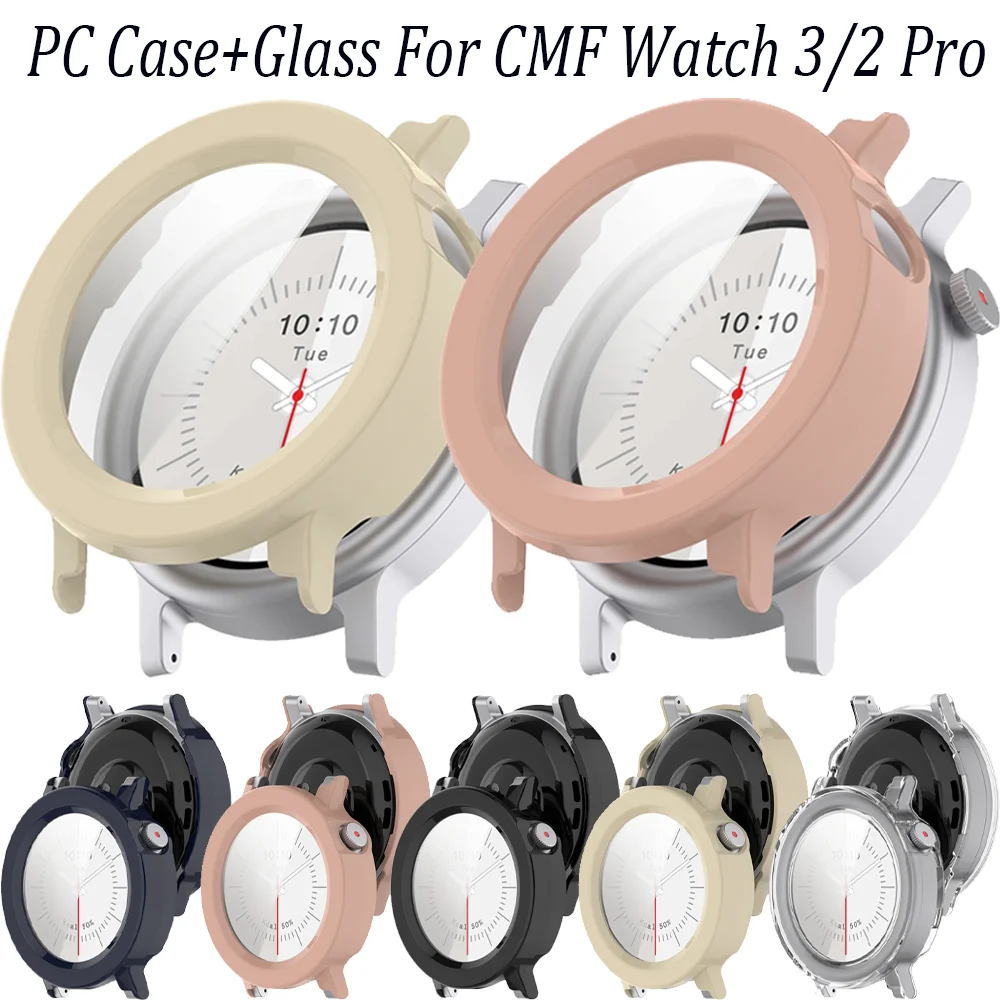 Enhanced Protective Shell with Glass for Smartwatch - Durable Smartwatch Bumper and Cover Accessory