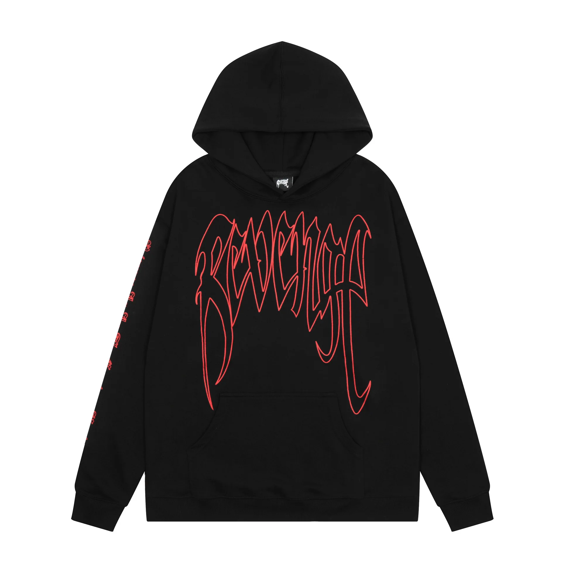 

New luxury 2022 REVENGE XXX Sketch Red Pullover Hoodies Hoody hooded Sweatshirts velvet Cotton Drake Thick Fleece Street #11