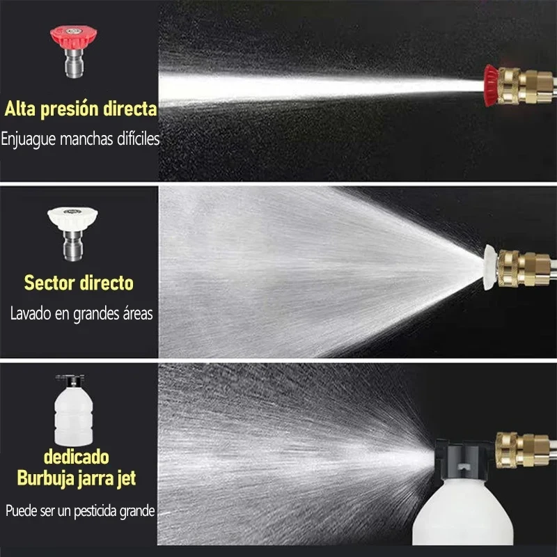 Cordless High Pressure Car Washer Spray Water Gun Cleaner Wireless Pressure Wash Gun Foam Generator for Auto Home Garden Cleaner 3