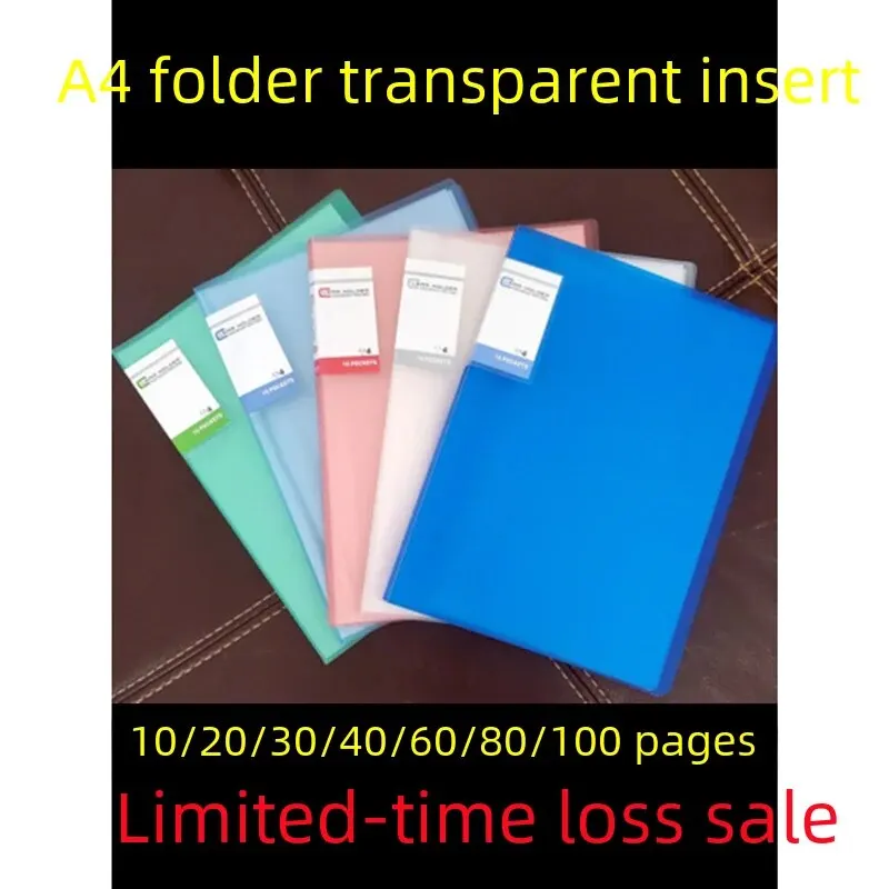 A4 투명 삽입 가능 비즈니스 사무용품, 악보 페인팅 앨범, 파일 문서 임신 시험지 보관 폴더