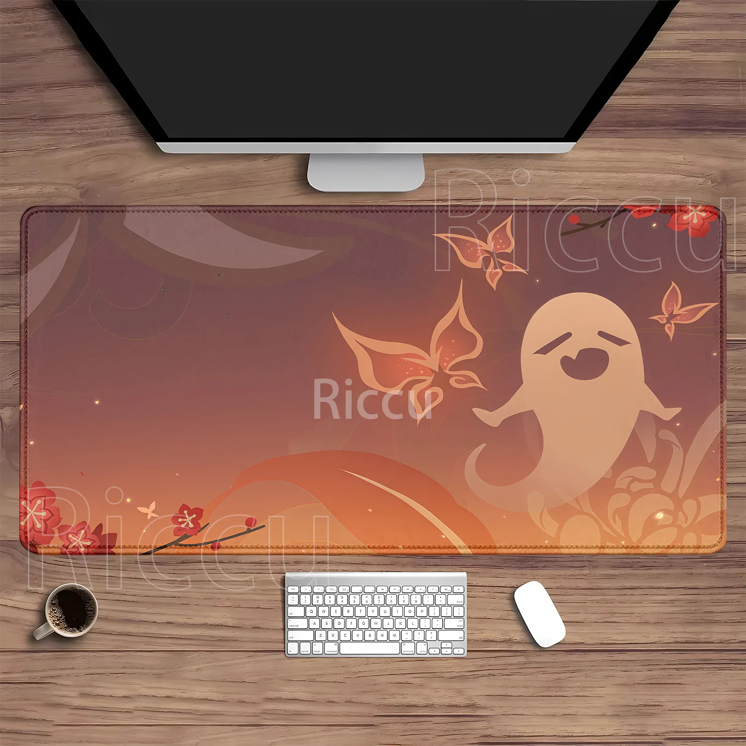 Varesa Columbina Furina Genshin Impact Pattern Gaming Mouse Pad - Large Rubber HD Printed Desk Mat