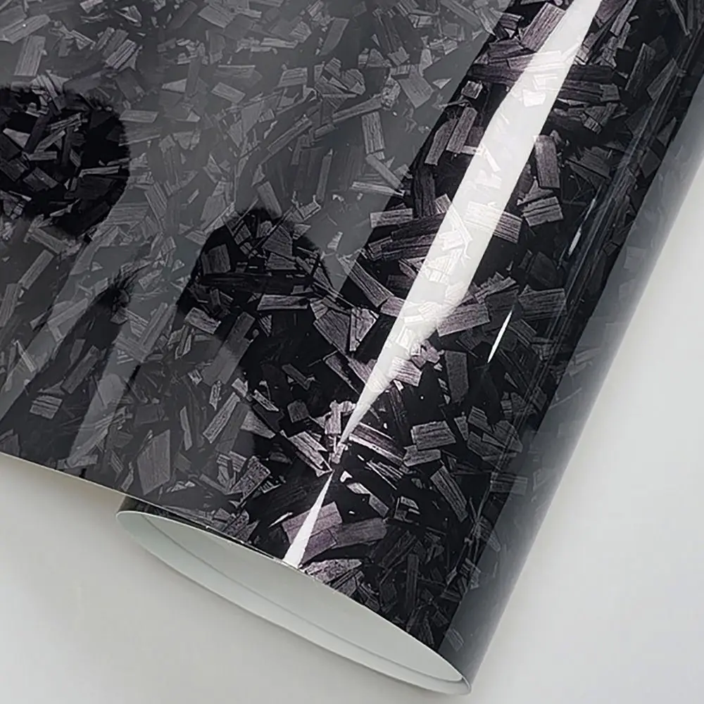 50x30CM Carbon Fiber Vinyl Film High Gloss 3D/6D Effect Motorcycle Body Stickers Forged Carbon Fiber Wrap Foil Sticker