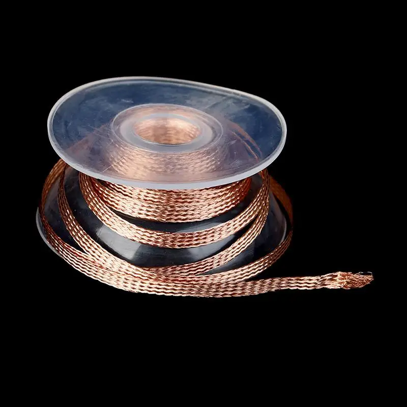 Solder Remover Desoldering Braid Soldering Repair Tool Desoldering Mesh Braid Desoldering Braid Welding Solder 2mm 2.5mm 3mm Width 1.5M/3M 1.5mm Length Remover Wick Wire Lead Cord Flux BGA Repair